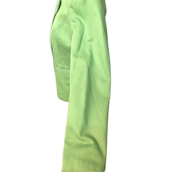 Charter Club lime green textured career blazer size 8 - Picture 3 of 10